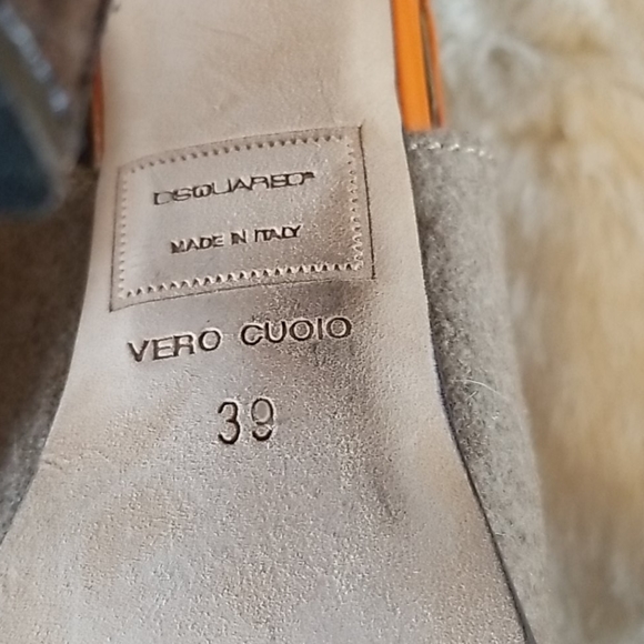 DSQUARED platform brown and orange heels size 39 - Picture 9 of 15